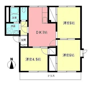 ヴィラ・エクレール【1階】の間取り
