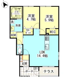 アルクス長束【2階】の間取り