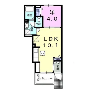 ベルクハウゼ【1階】の間取り