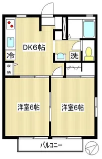 ドエル西生田【1階】の間取り