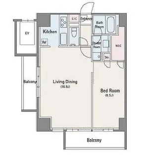 アジリア南麻布Js【9階】の間取り