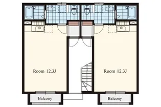 ランドマーク高見C【1階】の間取り