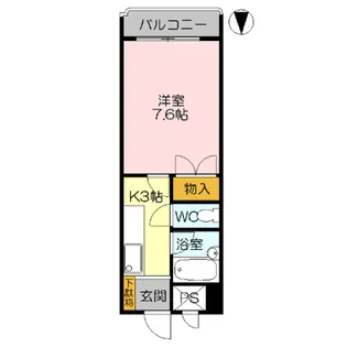 エクセル富士見マンション【9階】の間取り