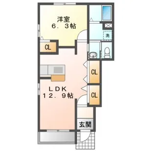 花メゾン A棟・B棟・C棟・D棟【1階】の間取り