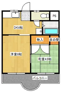 藤ビル佐貫マンション【4階】の間取り