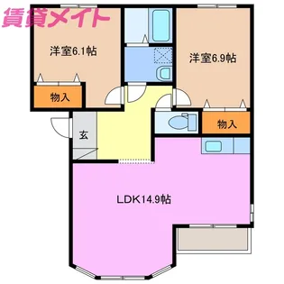 サンヒルズ【2階】の間取り