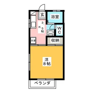グレート北村【1階】の間取り