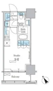 パークアクシス横濱関内SQUARE【5階】の間取り