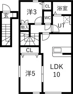 Lou lou B【2階】の間取り