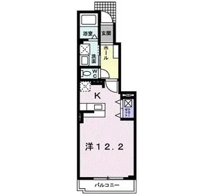 シャトレ・ブリアン弐番館【1階】の間取り