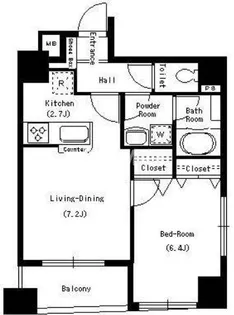 ラクラス日本橋久松町【4階】の間取り