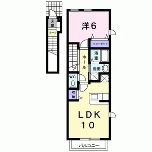 ゾーナ・オヴェスト【2階】の間取り