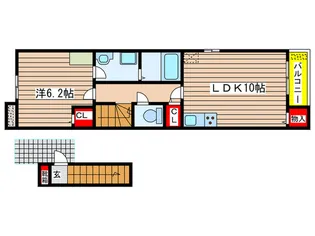 プチメゾン松和花壇【2階】の間取り