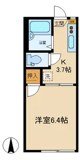フォーブル落合【1階】の間取り