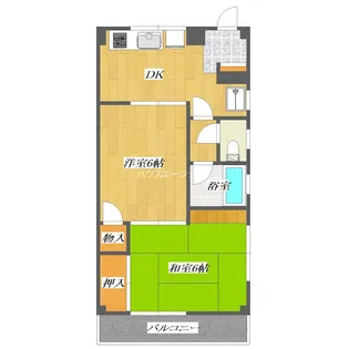 レジデンスタナカ【2階】の間取り