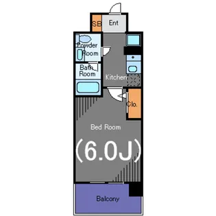 シーフォレシティ芝浦【4階】の間取り