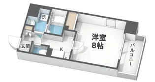 FOREST NAMBA【5階】の間取り