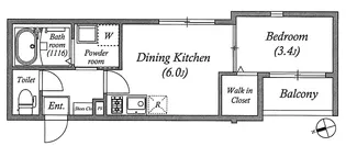ハーモニーテラス住吉II【2階】の間取り