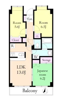 グレース・篠【1階】の間取り