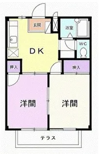 シティハイツ上寿後【1階】の間取り