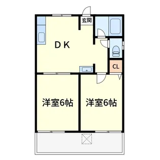 藤原ハイツ【1階】の間取り