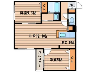 PUDEL NOAH【3階】の間取り