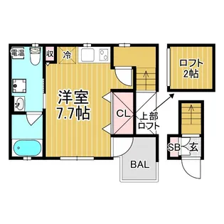 ヴィアノ山下町【2階】の間取り