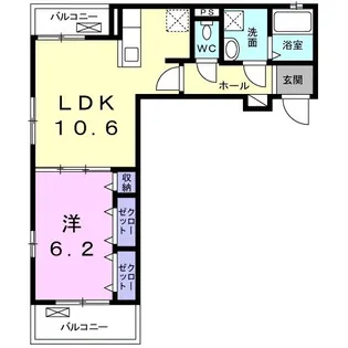 グラシア【2階】の間取り