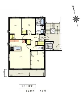 Shangri-La旭園【2階】の間取り