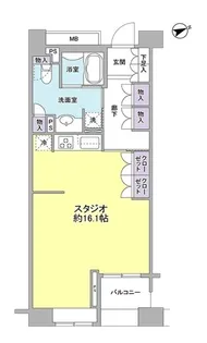 パークフラッツ銀座イースト【4階】の間取り