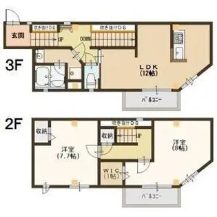 セゾン・ド・オカモト【2階】の間取り