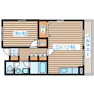 メゾンブランシュ1号館【3階】の間取り