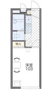 レオパレスグレイス【1階】の間取り
