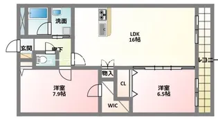 ガーデンハウスハナミズキ【3階】の間取り