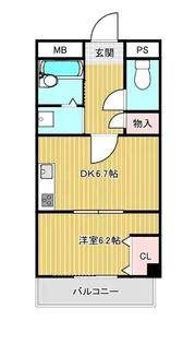 ルックヒルズ【3階】の間取り