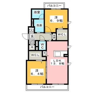 パルコレータ【3階】の間取り