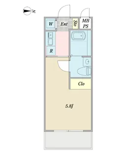 SS.FLAT都立大学【1階】の間取り