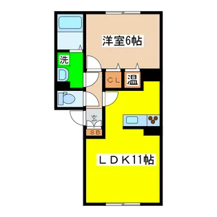 プレシャスコートA【2階】の間取り