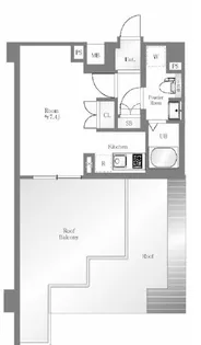GENOVIA東陽町green veil【6階】の間取り