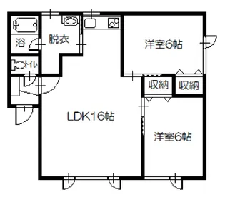 かつらぎ理幸マンション【1階】の間取り