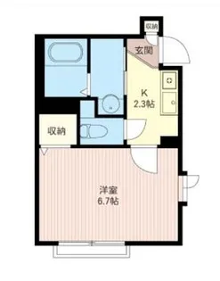 シャーメゾン石井【1階】の間取り