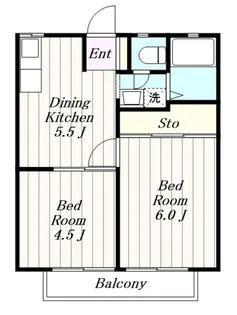 サンハイツC【1階】の間取り
