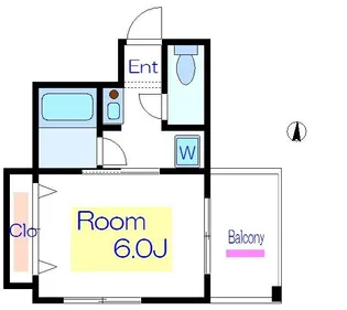 ホワイトハイムミカミ【5階】の間取り