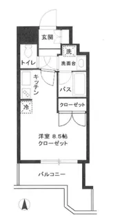 シャルムコート新宿ステーションパレス【3階】の間取り