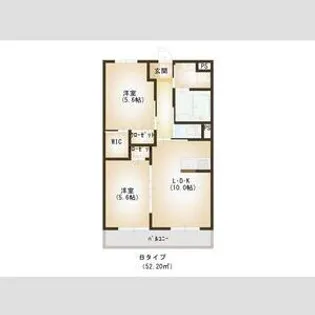 リリオ・ミュウ【3階】の間取り