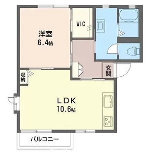 ドミール平野 D【2階】の間取り