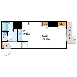 藤井ビル北17条II【6階】の間取り