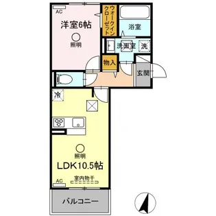 マーレ本荘【1階】の間取り