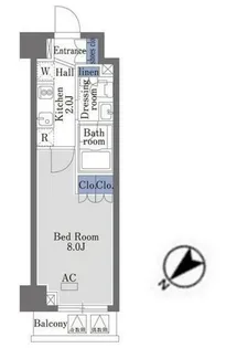 ヴァンヴェール日本橋【4階】の間取り