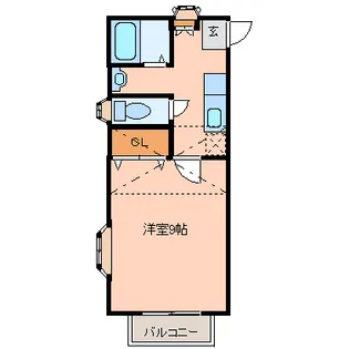 アヴァンセ富沢南参番館【2階】の間取り